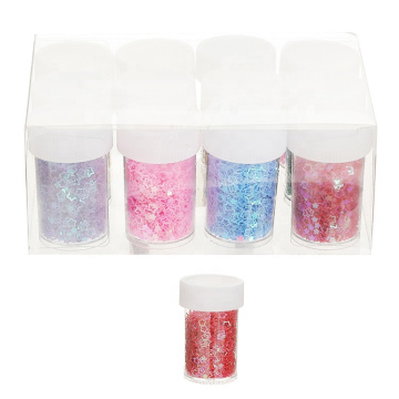 12Pcs 6Colors Assorted Glitter Powder für Art Decor